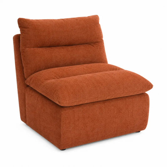 Chaise en tissu Orange