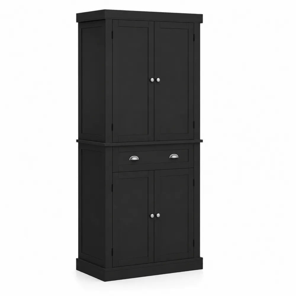 Buffet de cuisine en bois avec 4 portes et 1 tiroir